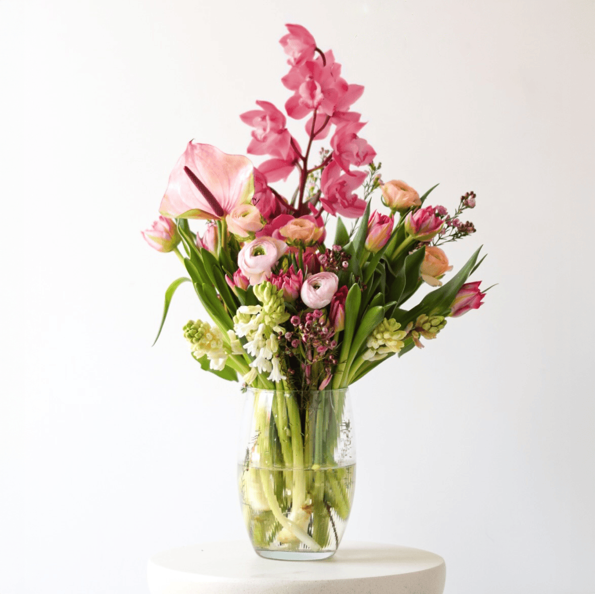 Flower Subscription - Grand; fresh flowers, large size, free vase