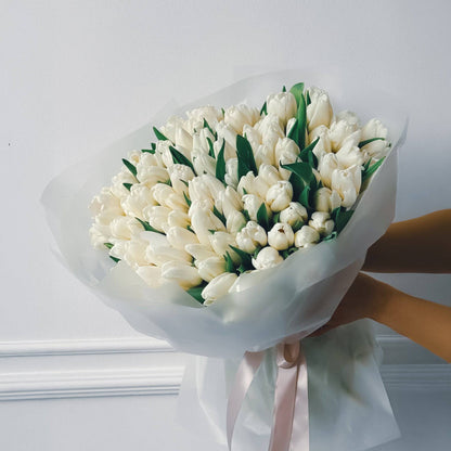 White Tulips - Flowers Valley Shop