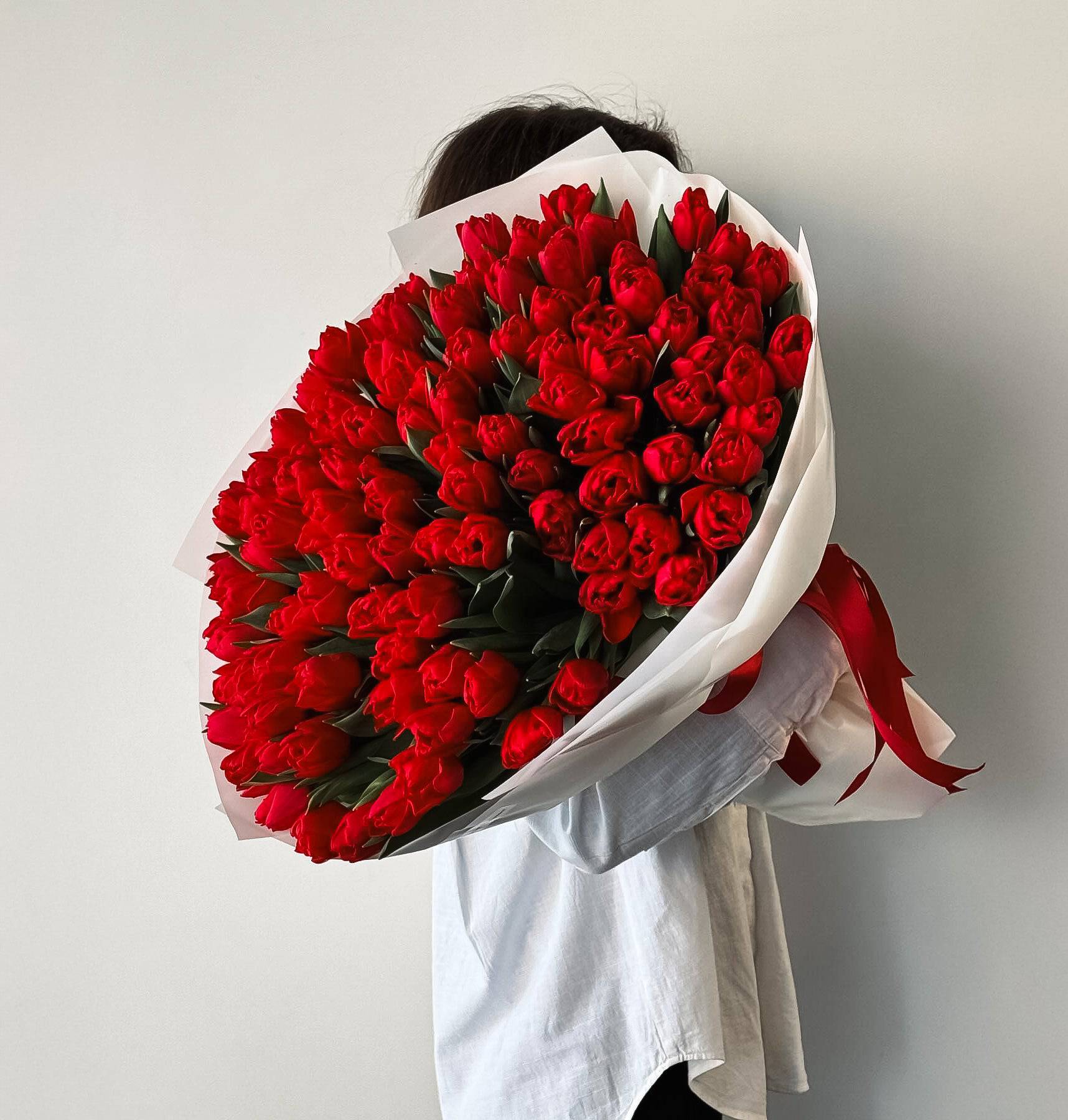 Red Tulips - Flowers Valley Shop