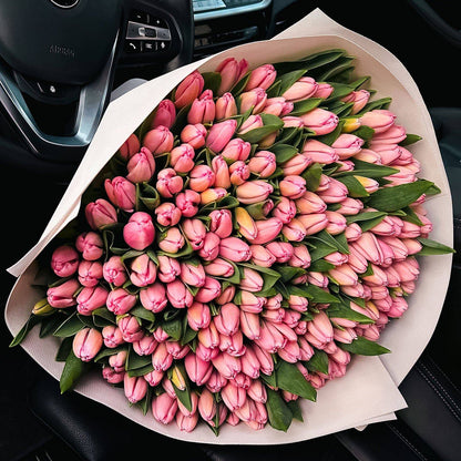 Pink Tulips - Flowers Valley Shop