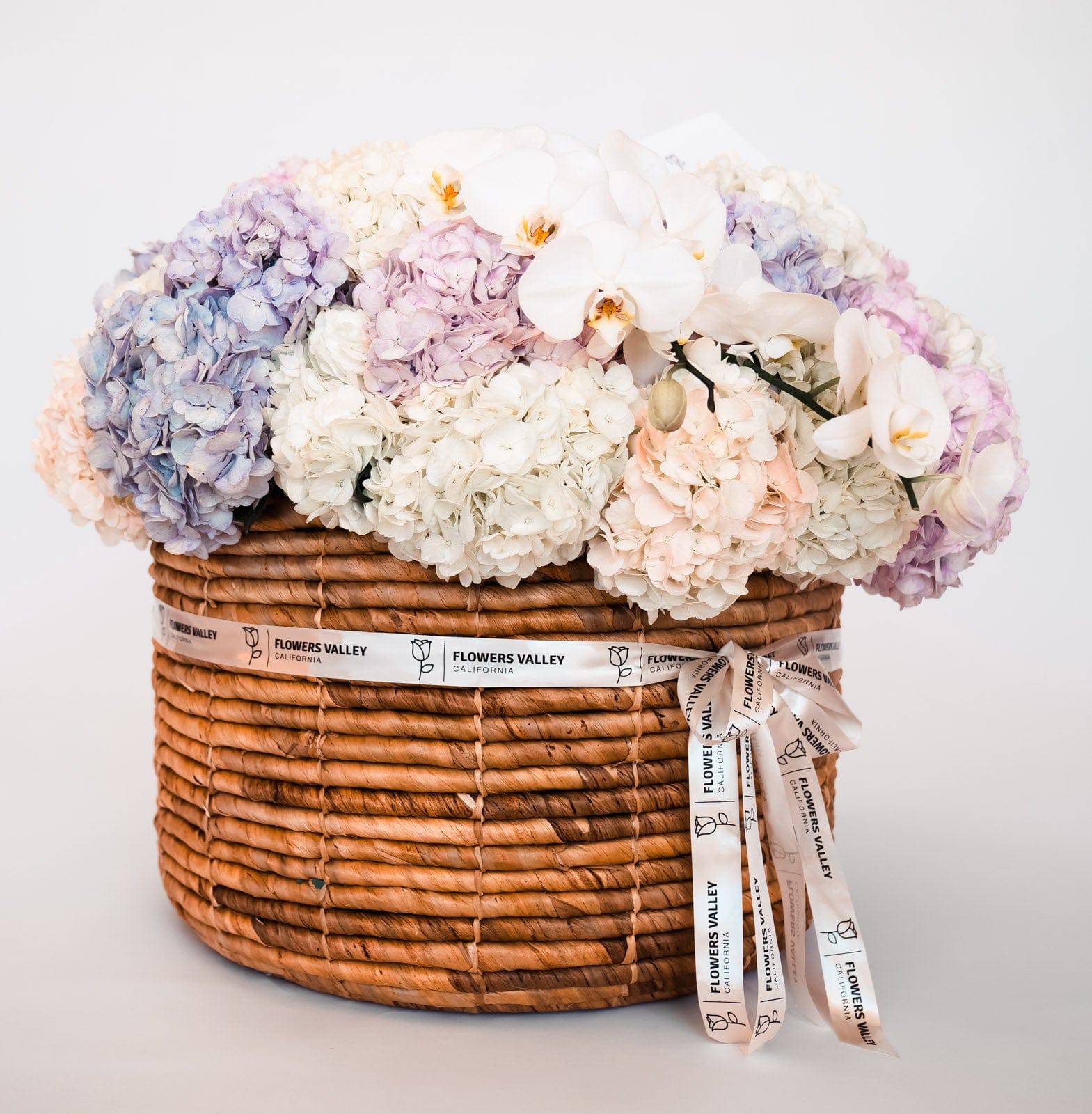 Large Flower Basket "Clouds of Spring" - Flowers Valley Shop