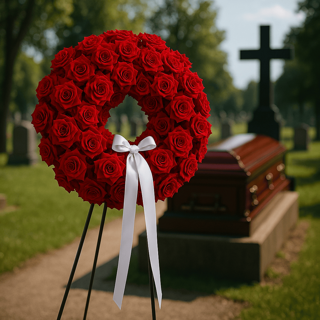 funeral wreath flowers