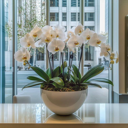 White Orchid Rotational - Flowers Valley Shop