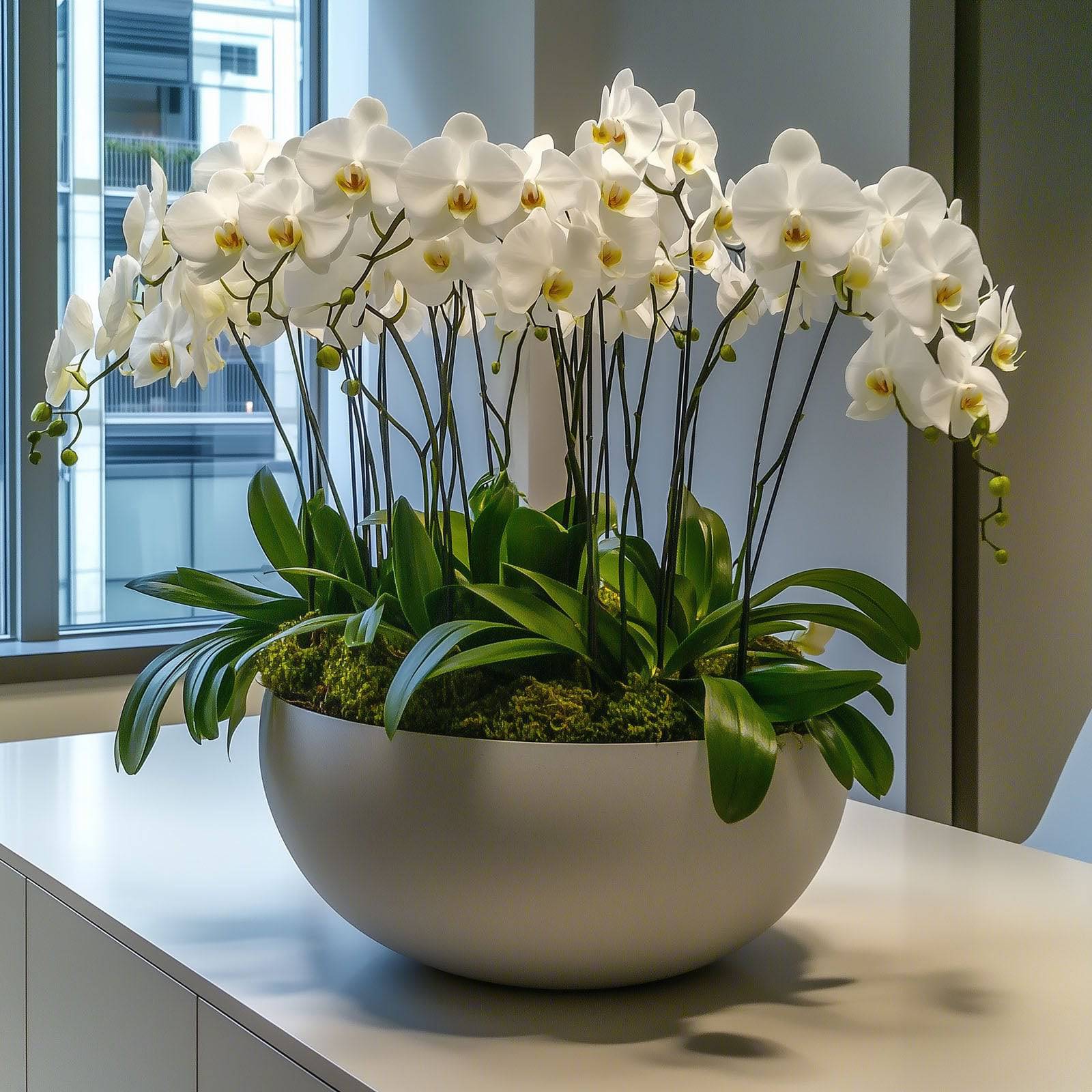 White Orchid Rotational - Flowers Valley Shop