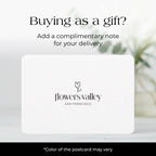 Buying as a gift? Add a complimentary note for your delivery